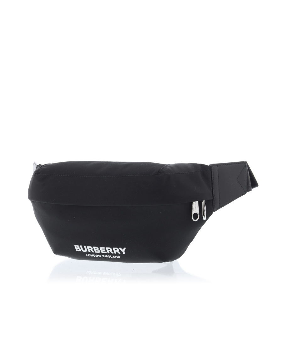 BURBERRY SONNY LOGO-PRINT NYLON BELT BAG