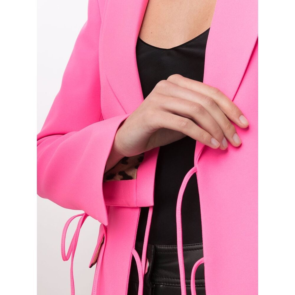 BLUMARINE PEAK-LAPELS LACE-UP BLAZER
