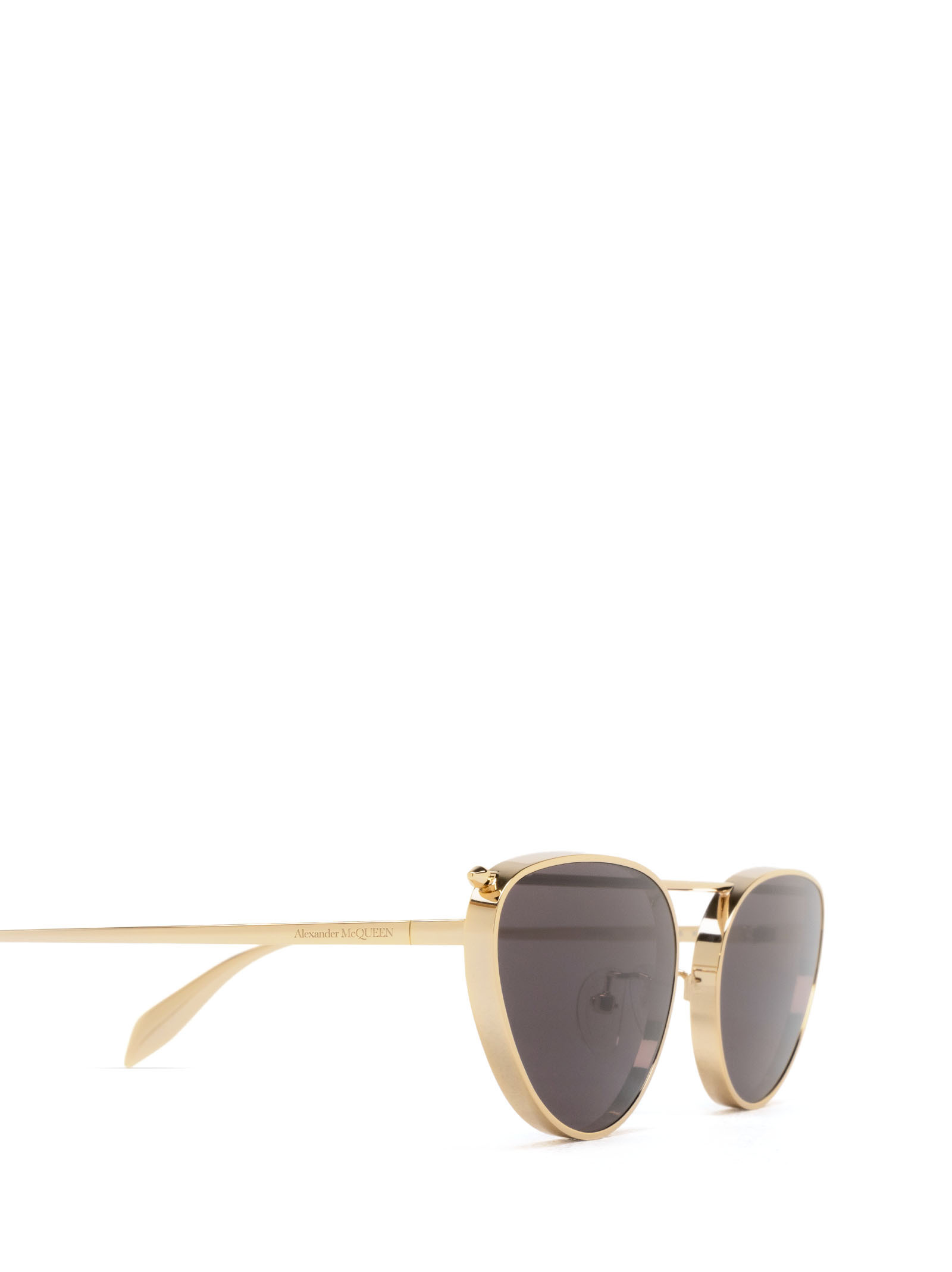 Alexander Mcqueen Eyewear Oval Frame Sunglasses In Black