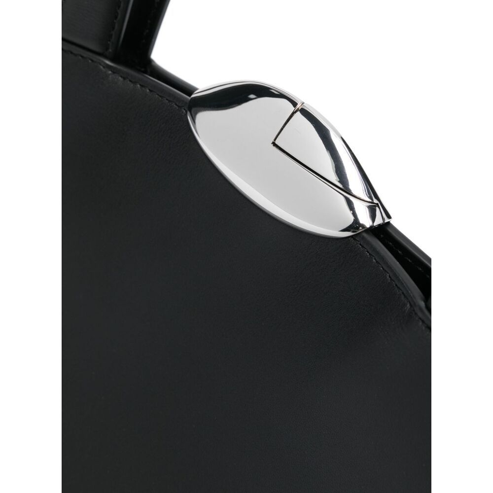 Benedetta Bruzziches Serena Leather Shoulder Bag In Black