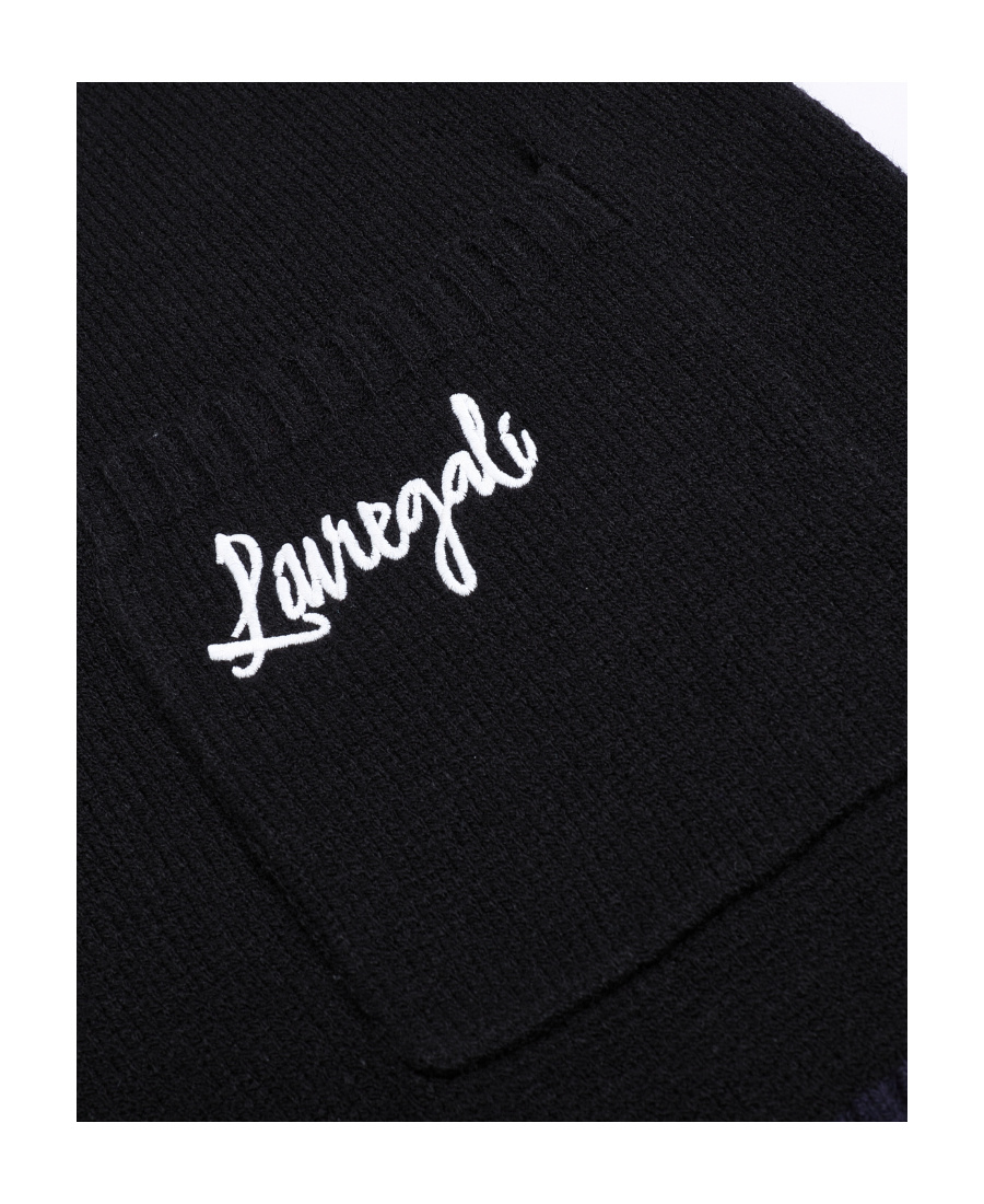 Liuregali Sonic Jacquard Knitted Cardigan In Black