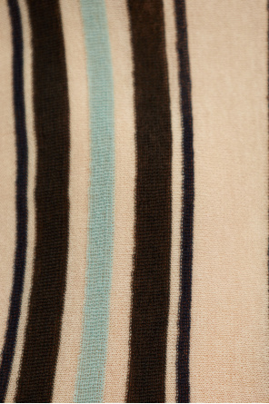 Bottega Veneta Striped Cotton-knit Tank Top In Nude