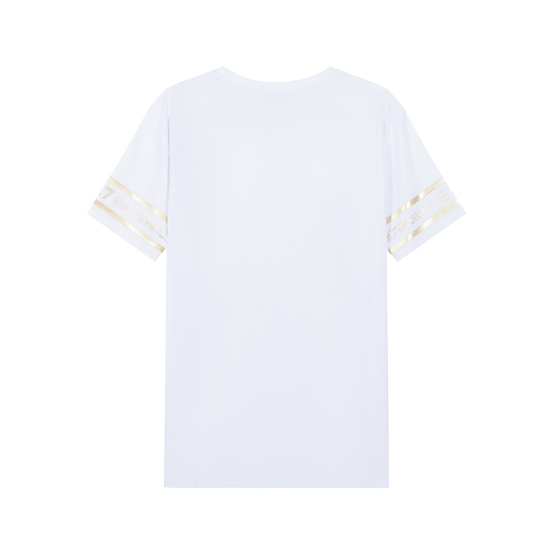 Ea7 Logo Printed T-shirt In White