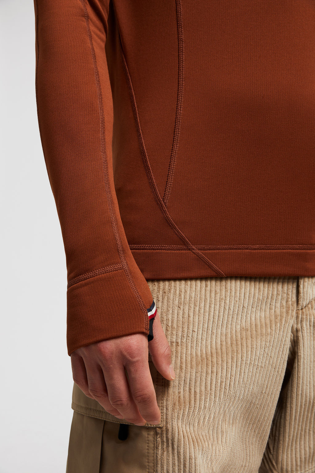 Moncler Half-zip Sweatshirt In Red