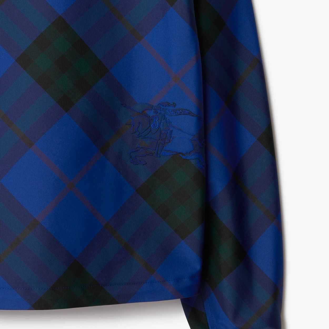 Burberry Blue Check Jacket In Knight