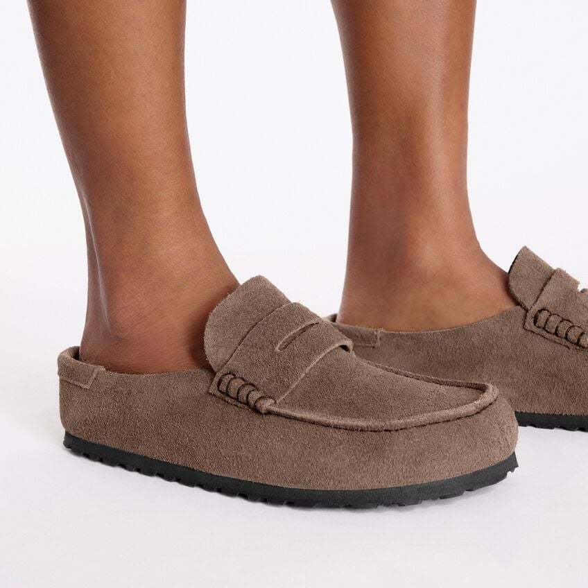 Birkenstock Naples Loafer Clog In Brown