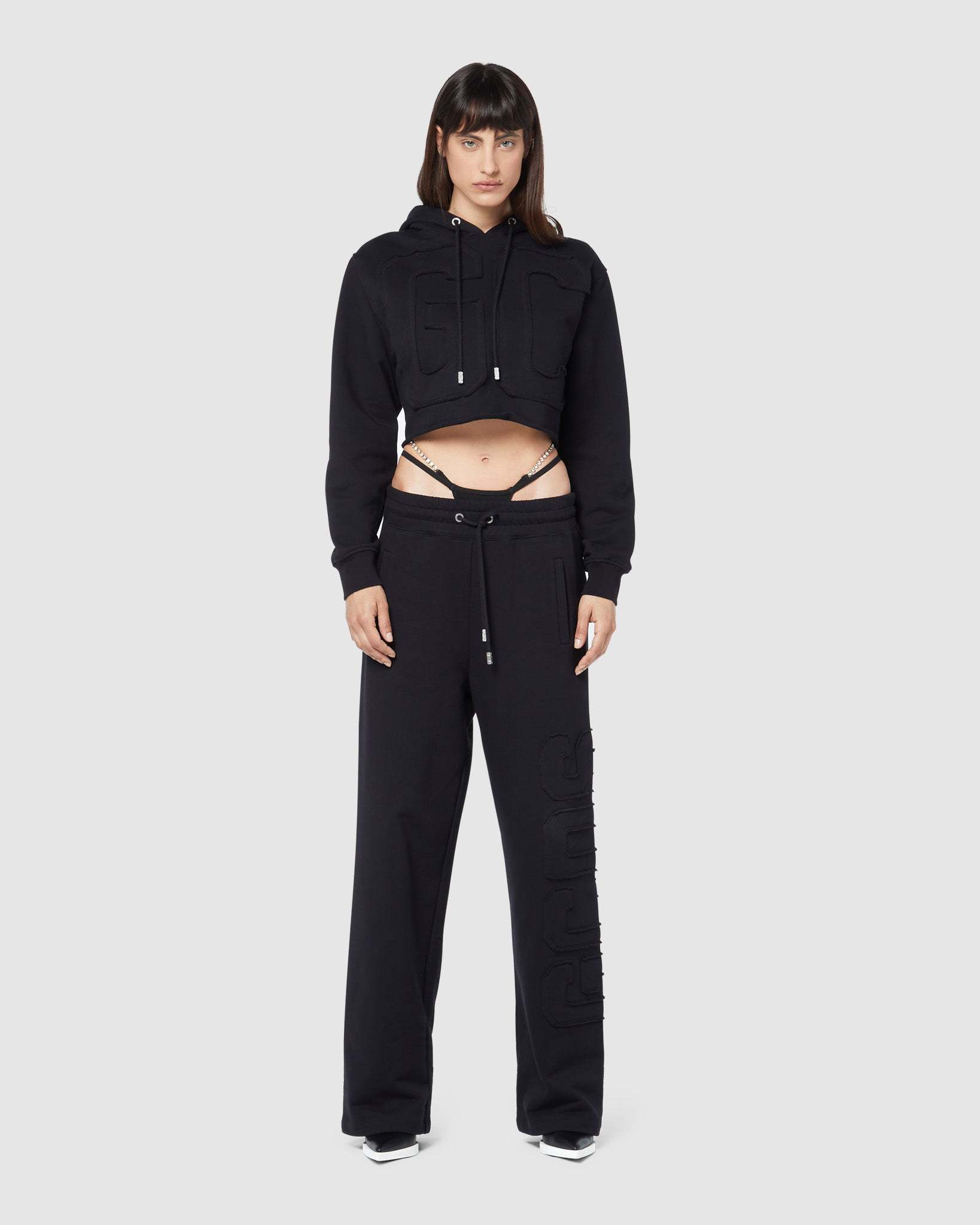 Gcds Appliqué Logo Track Pants In Black