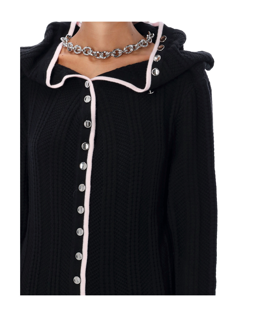 Y/project Single-breasted Long-sleeved Cardigan In Black
