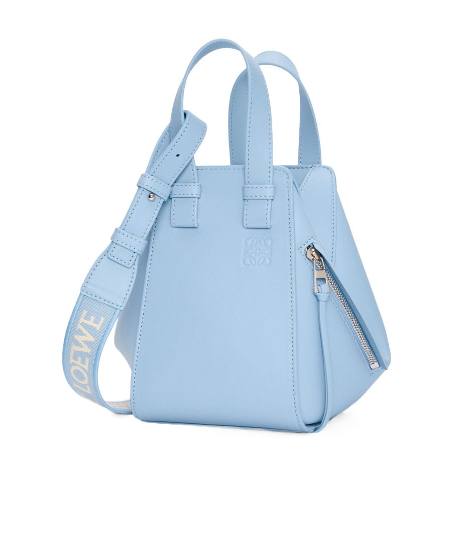 Loewe Hammock Leather Crossbody Bag In Blue