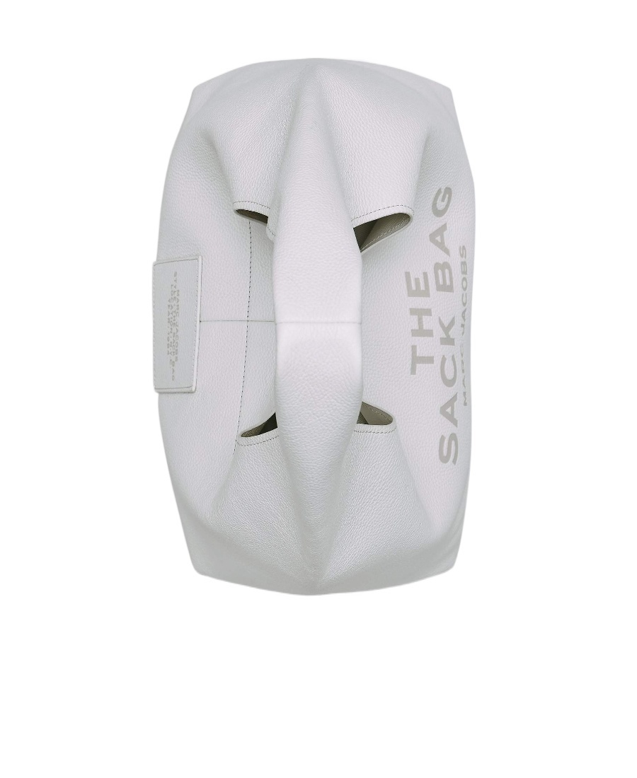 Marc Jacobs The Sack Leather Xl Shoulder Bag In White