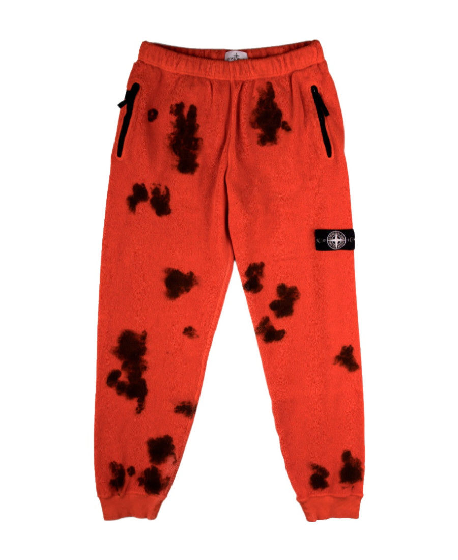 Stone Island Compass-patch Track Pants In Red