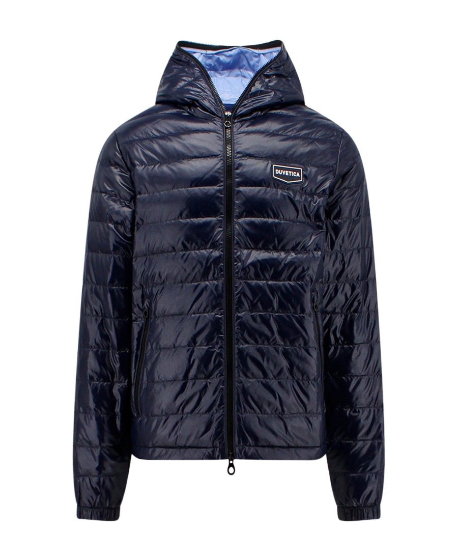 Duvetica Chest Logo-print Padded Jacket In Black