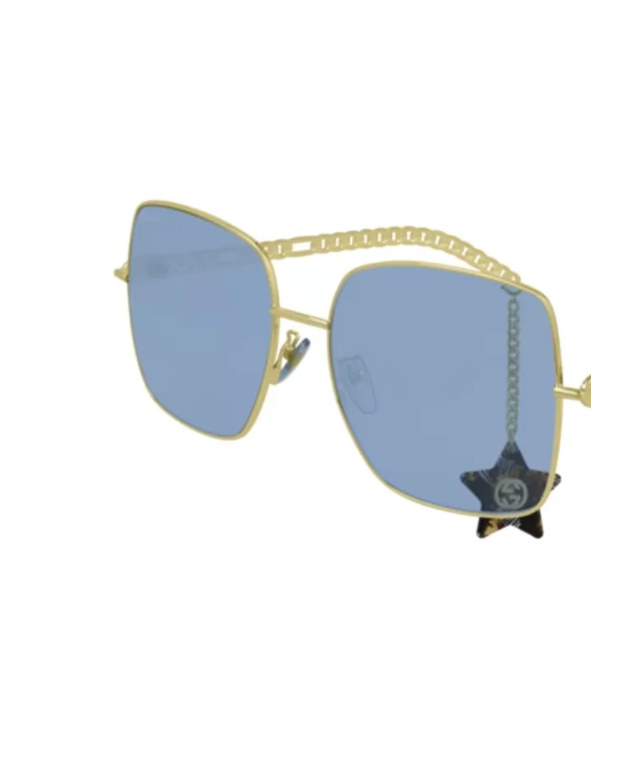 Gucci Gg0724s Square-frame Sunglasses In Blue