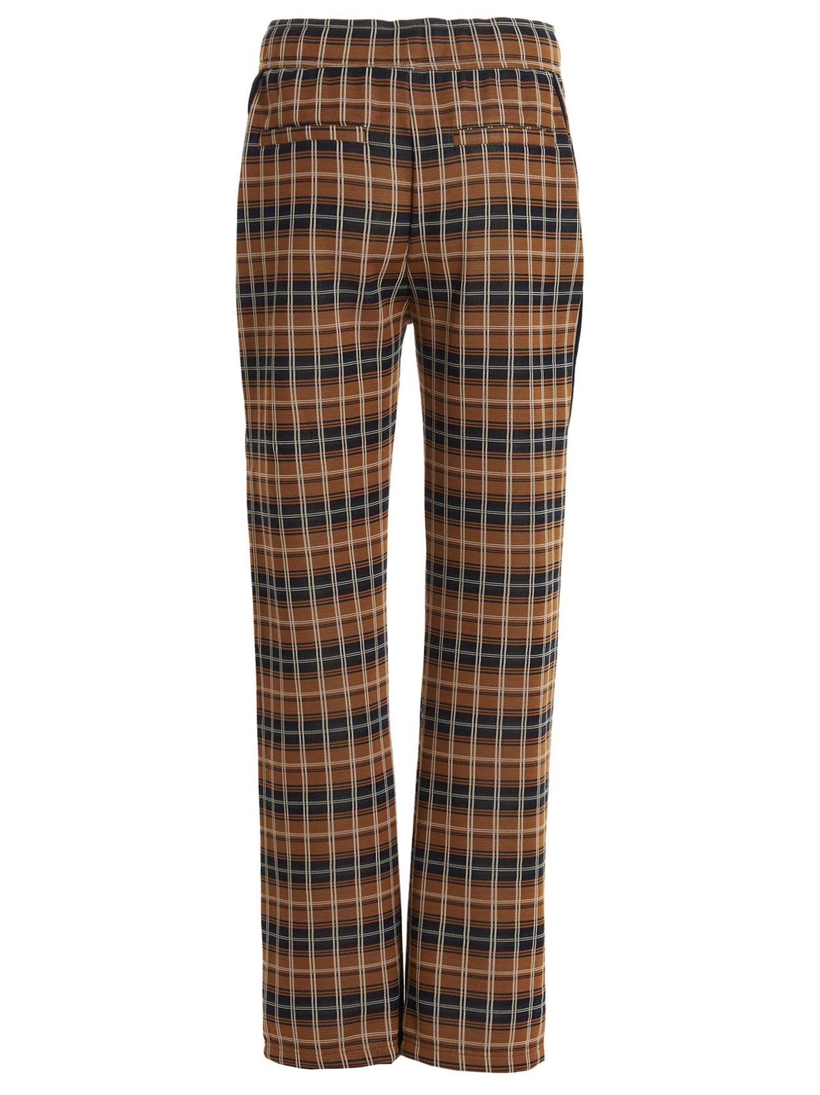 Shop Wales Bonner Logo Casual Pants In Brown