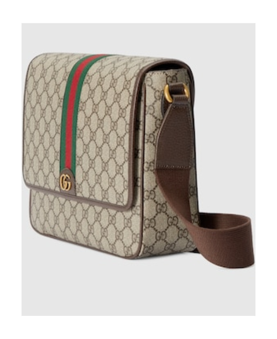 Gucci Beige Ophidia Messenger Bag In Nude
