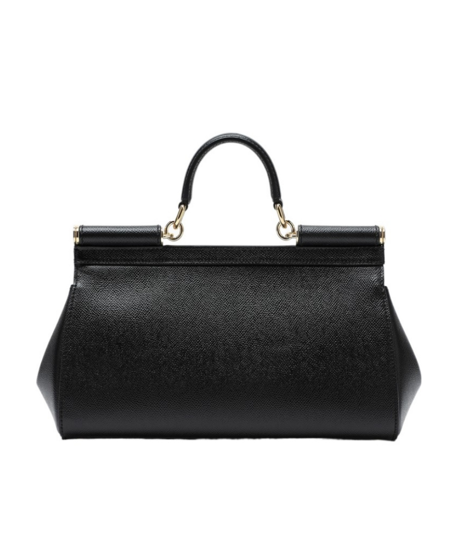 Dolce & Gabbana Small Sicily Tote Bag In Black