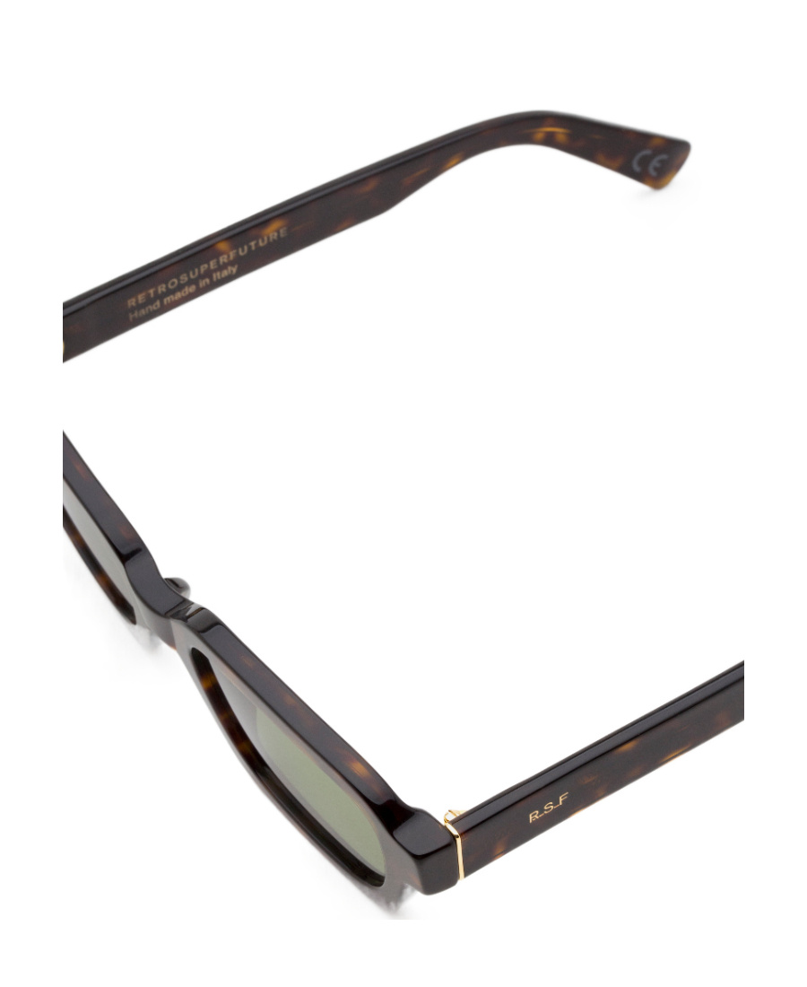 Retrosuperfuture Logo Sunglasses In Black