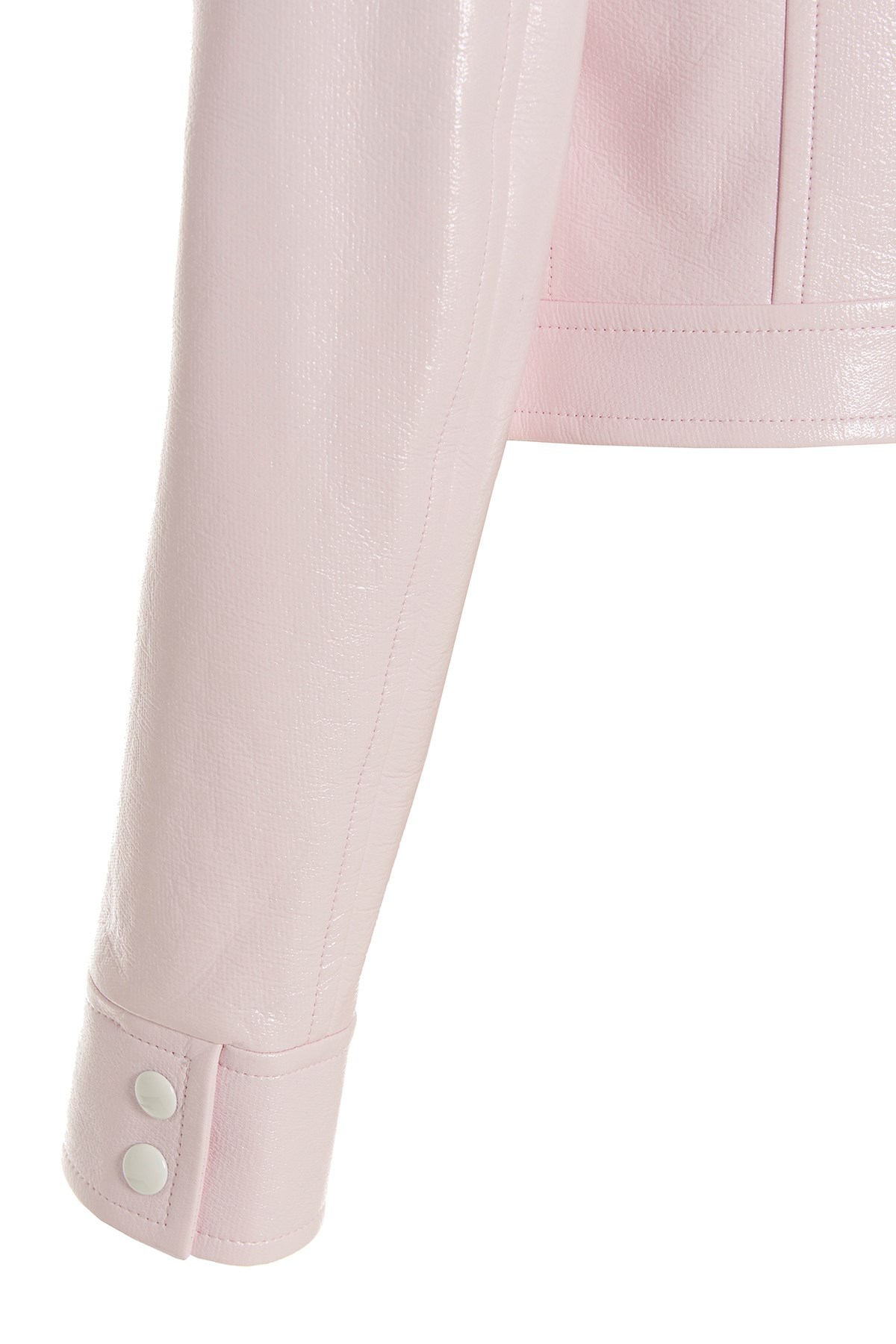 Courrèges Logo-patch Cropped Jacket In Pink