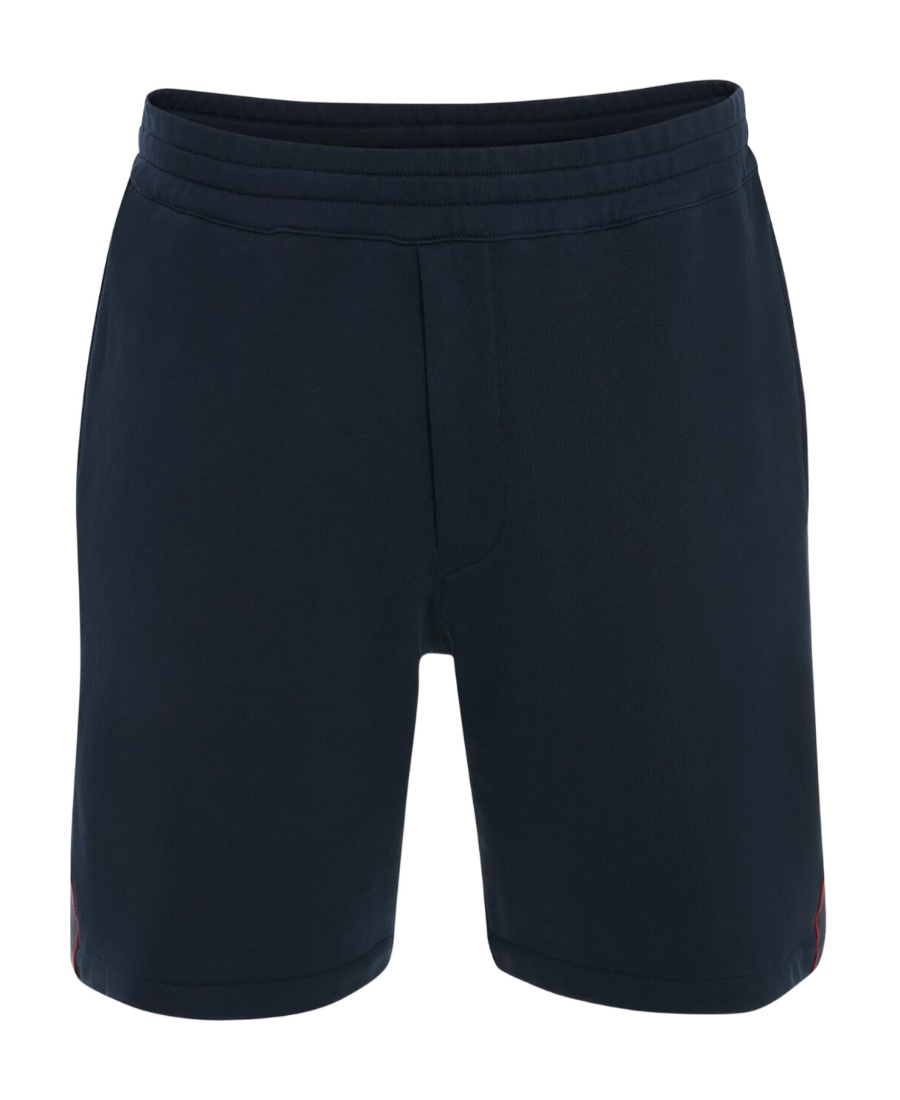 Alexander Mcqueen Logo-tape Track Shorts In Blue