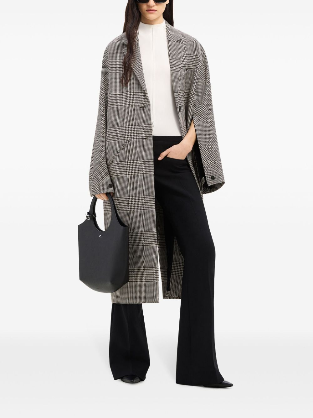 Shop Courrèges Cocoon Coat In Gray