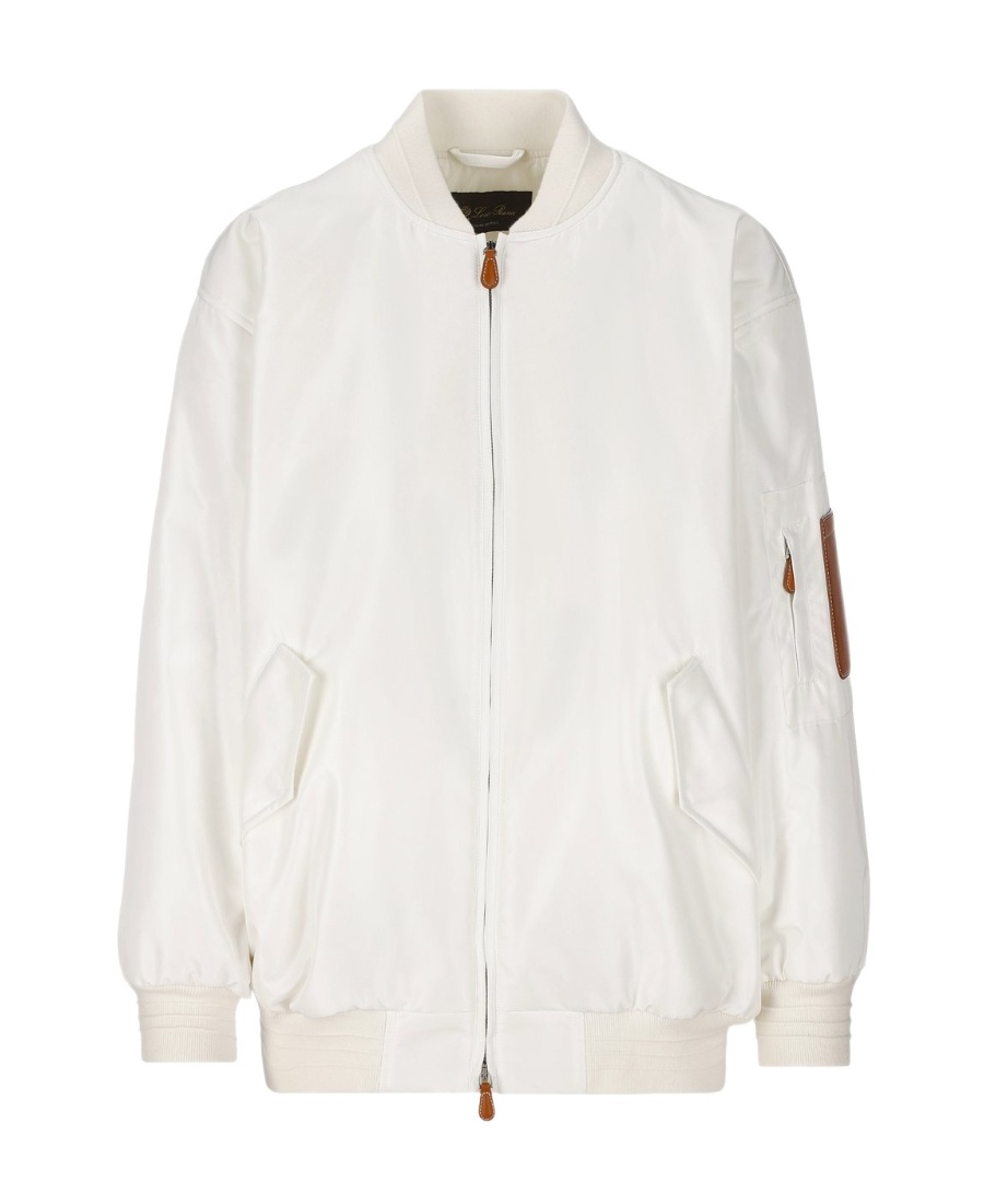 Loro Piana Zippered Casual Jacket In White
