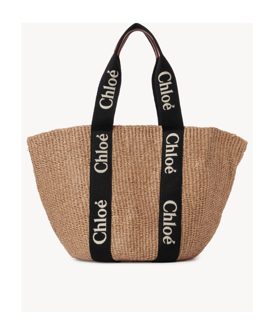 Chloé Large Woody Basket Bag In Brown