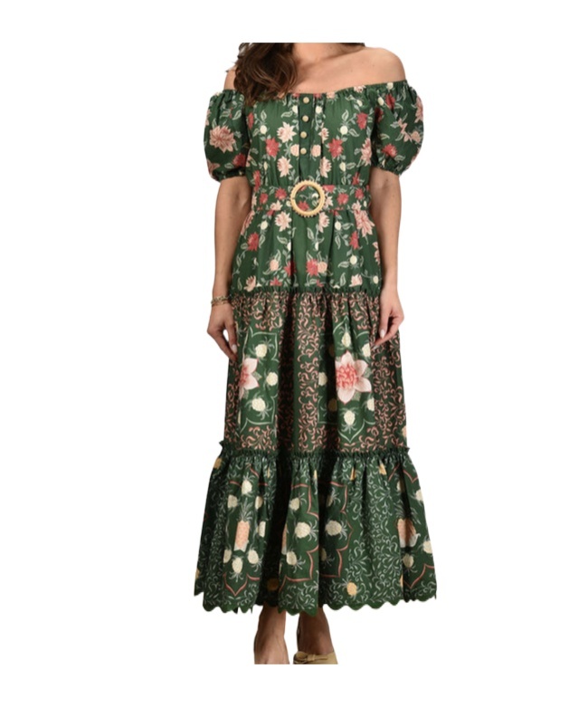 Farm Rio Off Shoulder Dress
