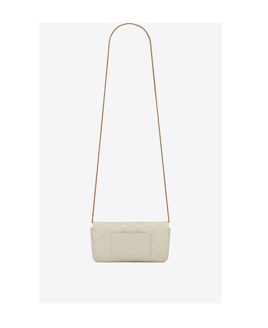 Saint Laurent Gaby Chain Phone Holder In White
