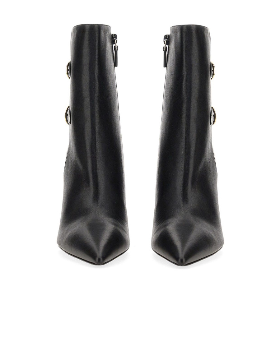 Stuart Weitzman Pointed-toe 100mm Wedge Boots In Black