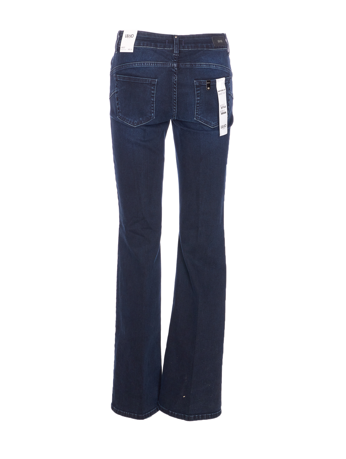 Liu •jo Five-pocket Trousers With Back Patch Pockets In Blue