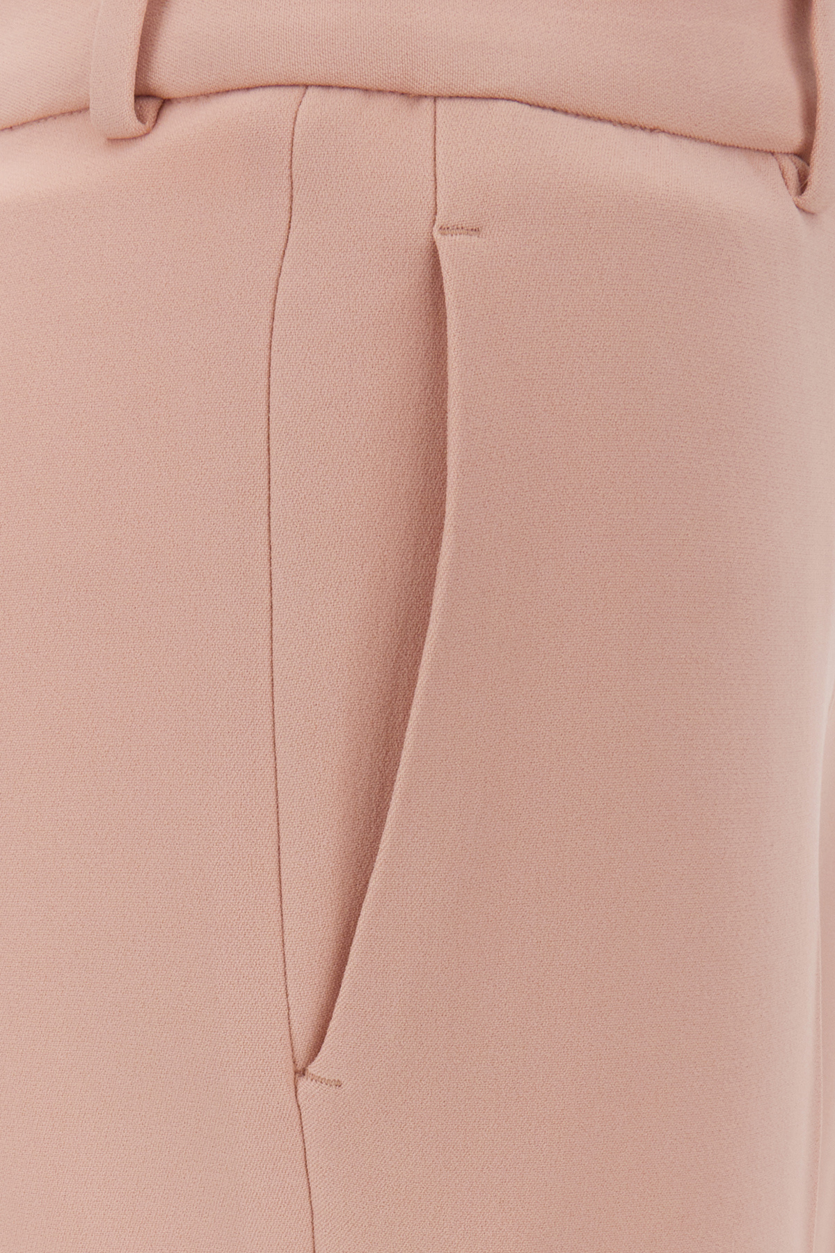 Ermanno Scervino Pant With Belt Loops In Viscose Blend In Nude