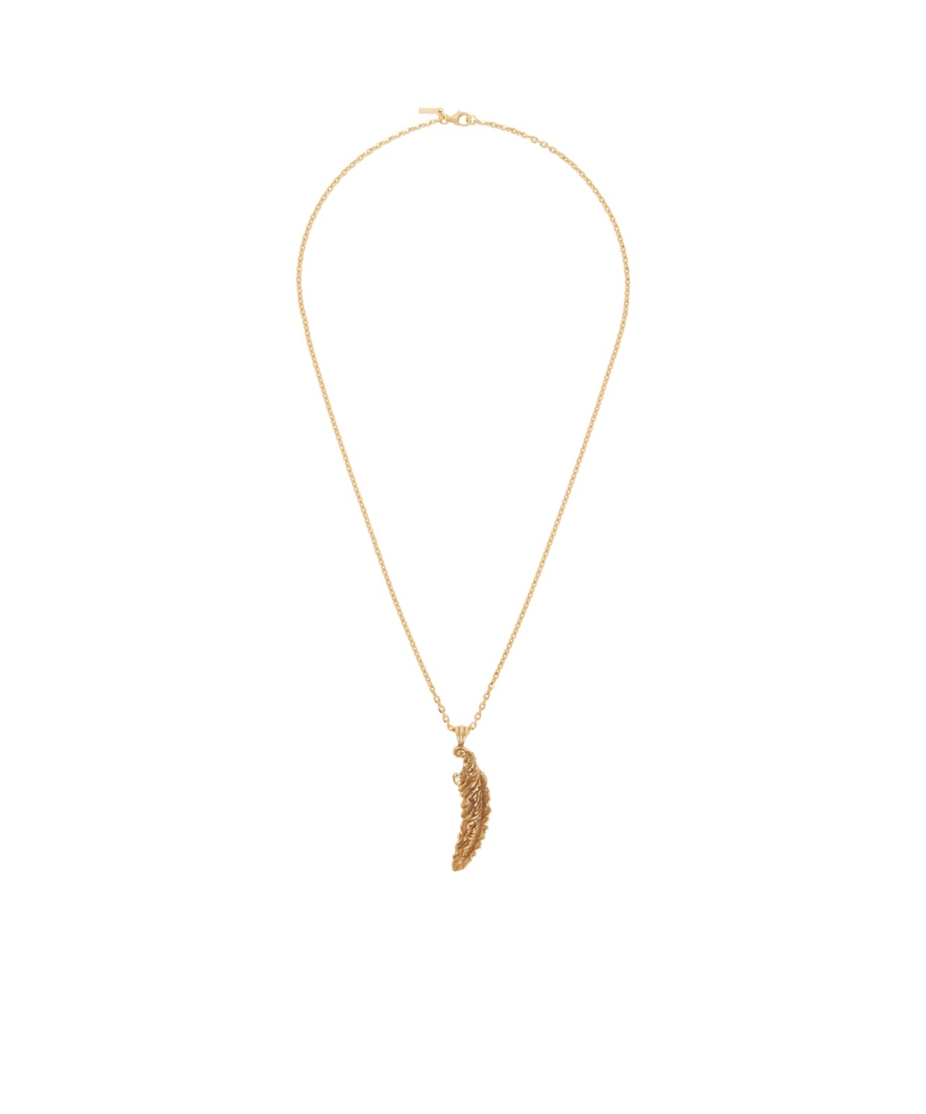 Emanuele Bicocchi Piuma Pendant Necklace In Yellow