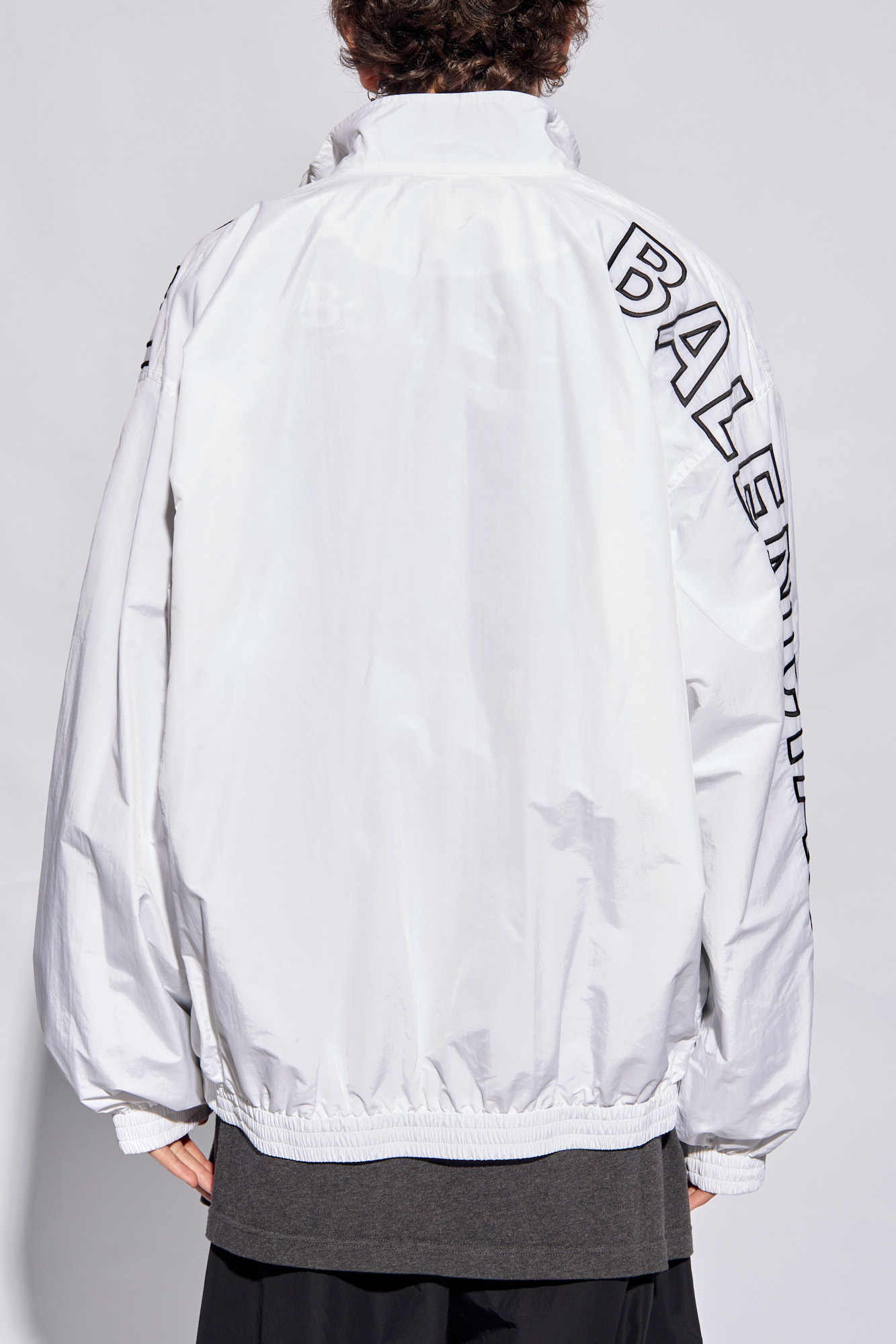 Balenciaga Logo-embroidered Jacket In White