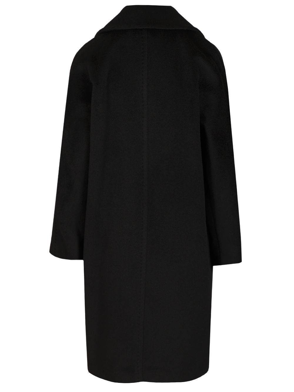 Max Mara Studio Tokio Double Breasted Coat In Black
