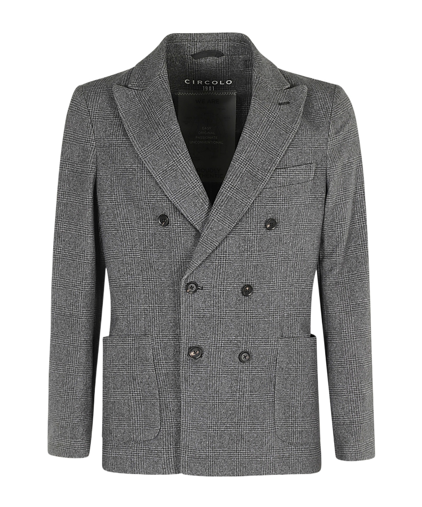 Circolo 1901 Long-sleeved Suit Coat In Gray