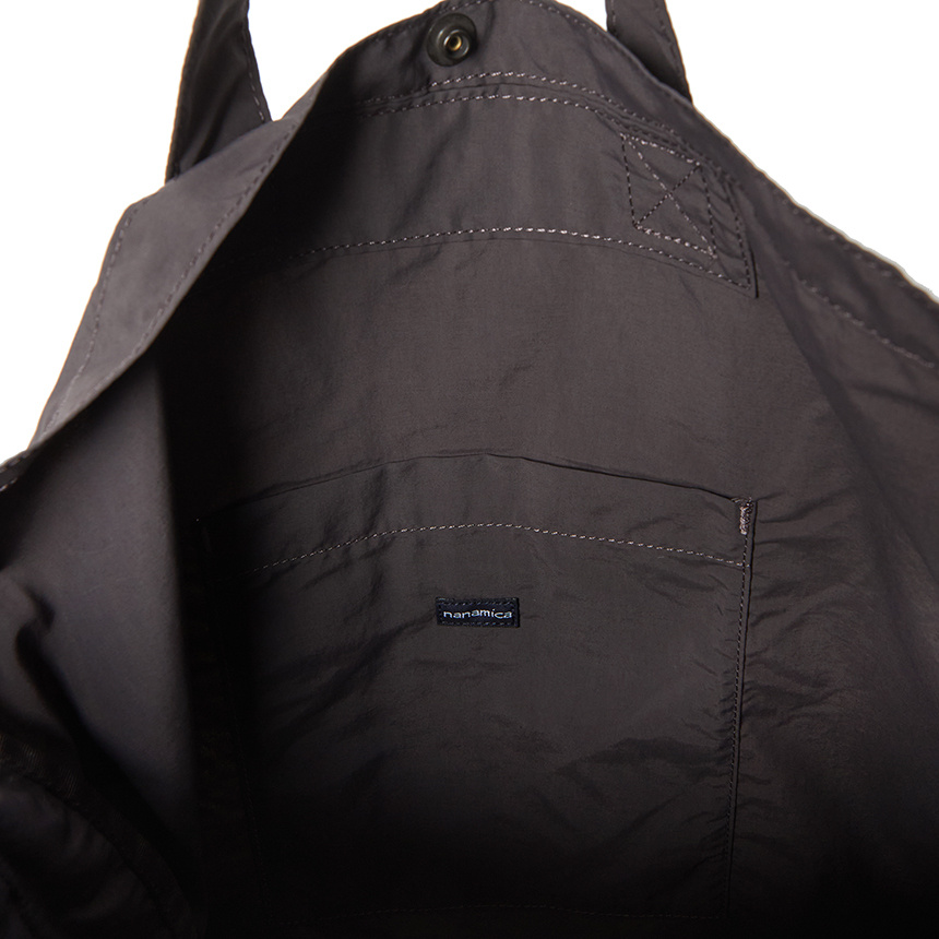 Nanamica Logo Shoulder Bag In Gray