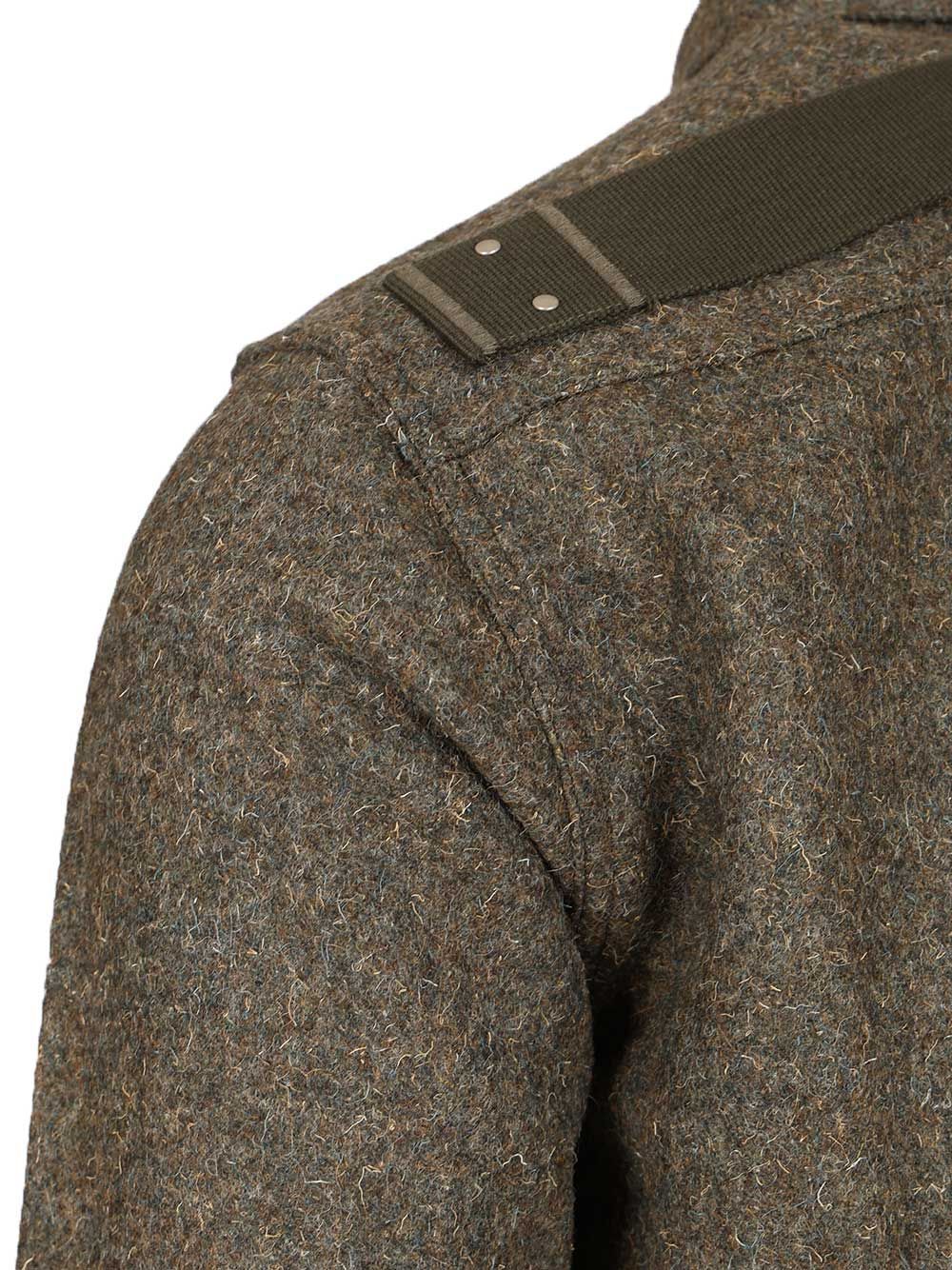 Rick Owens Button-fastening Patch-pocket Shirt In Gray