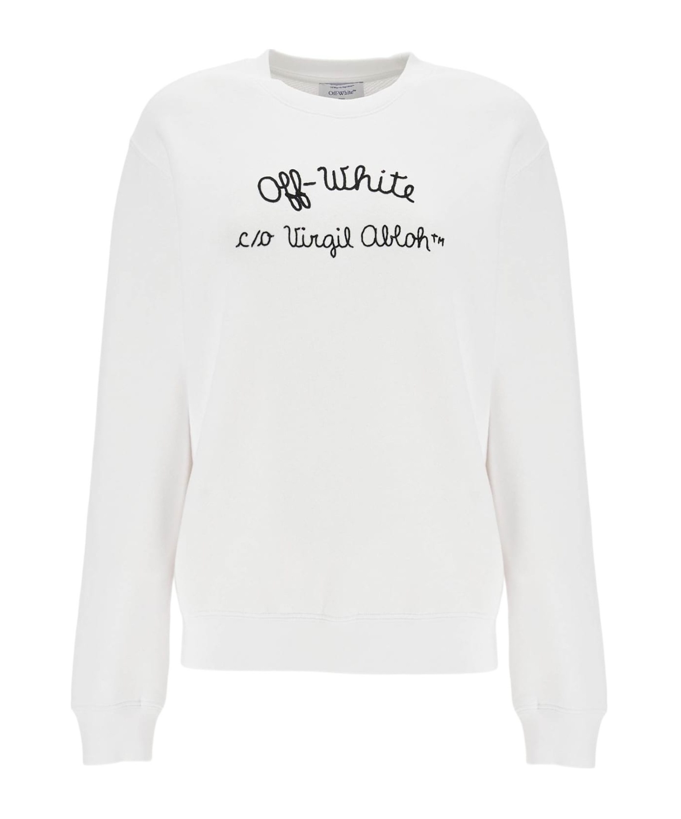 Off-white Crewneck Sweatshirt With In White