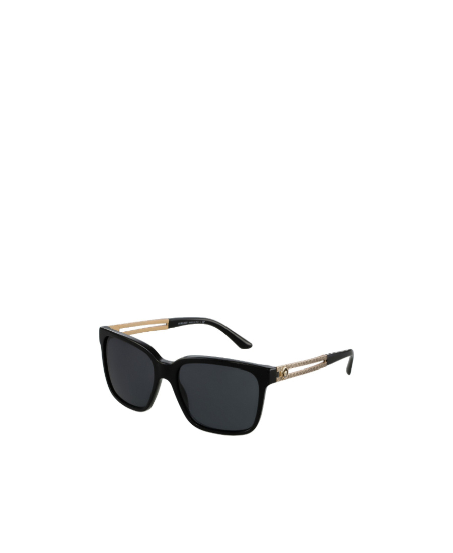 Versace Logo Sunglasses In Black