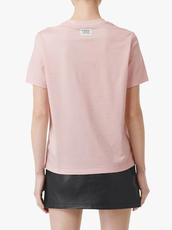 Burberry Montage Printed T-shirt In Pink