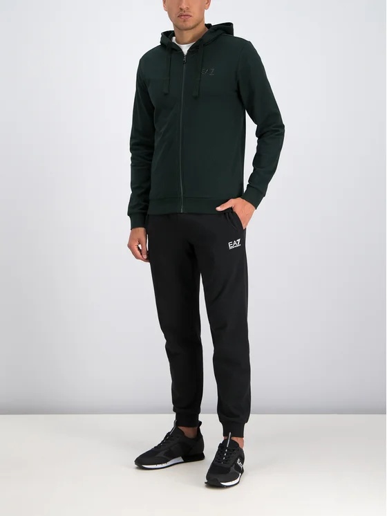 Ea7 Logo And Hat Casual Jacket In Black