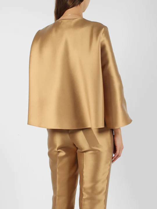 Alberta Ferretti Short Profile Casual Jacket In Nude