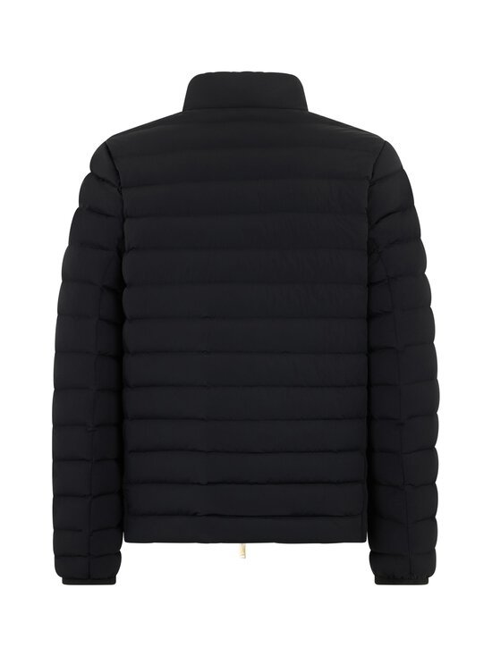 Moose Knuckles Long Sleeve Down Jacket In Black