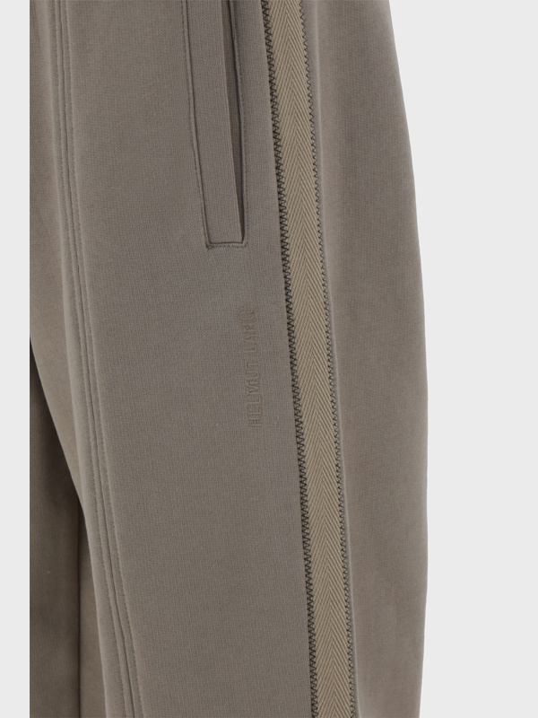 Helmut Lang Elasticated-waist Cotton Track Pants In Gray