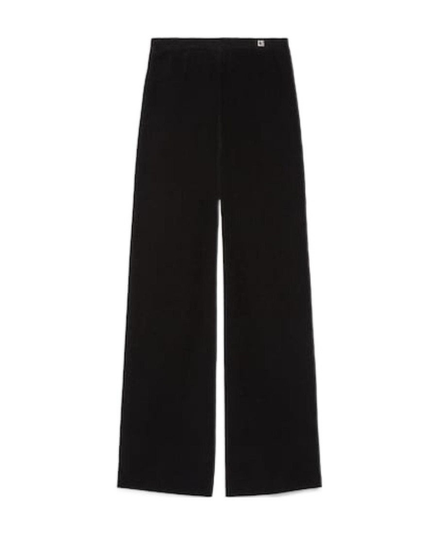 Gucci Crystal Logo Plaque Trousers In Black