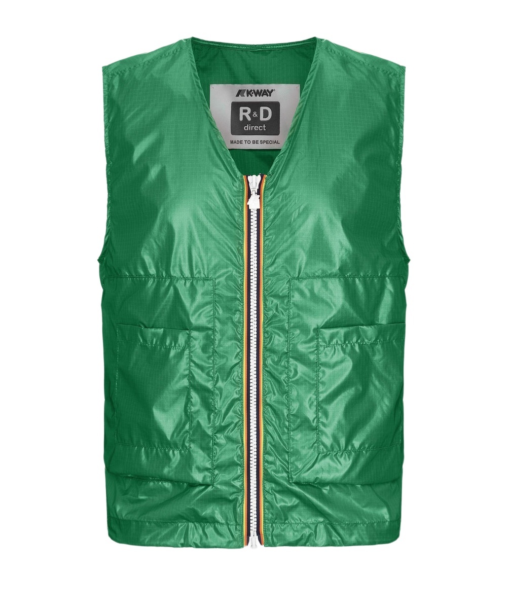 K-way Sleeveless Vest In Green