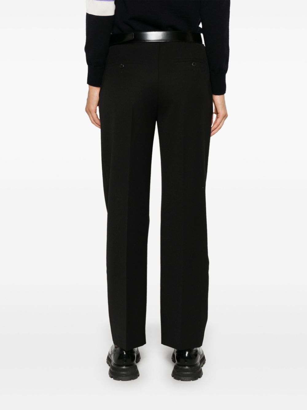 Prada Gabardine Trousers In Black