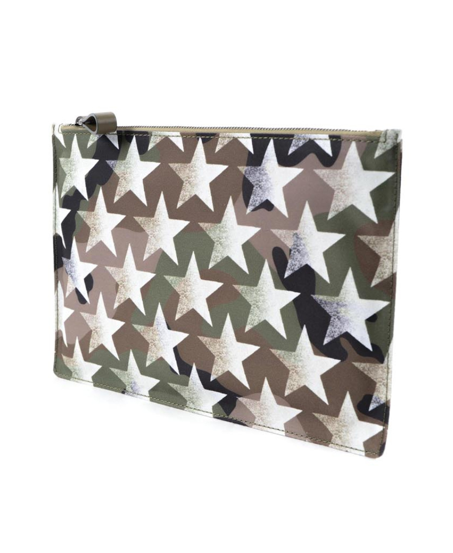 Valentino Garavani Star Pattern Handbag In White