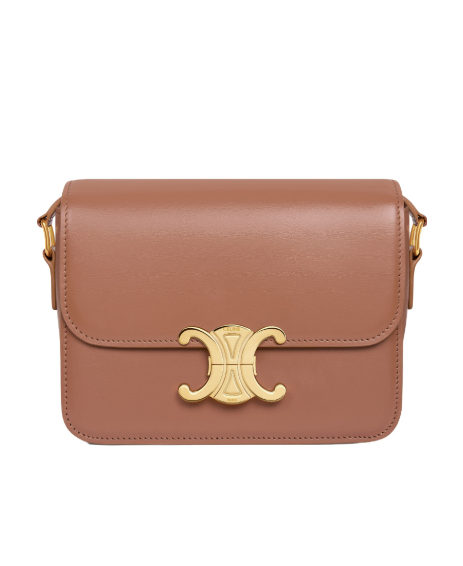 Celine Triomphe Cross-body Bag In Brown