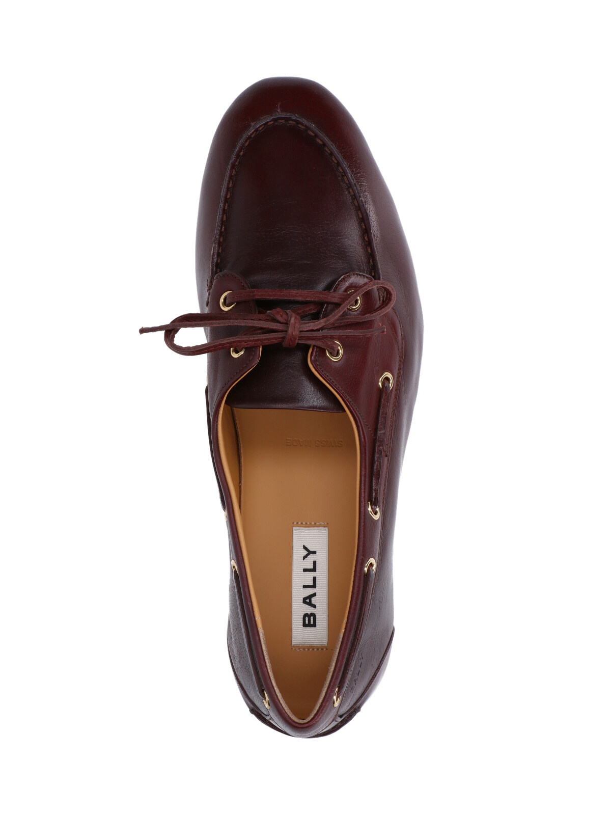 Bally Leather Loafers With Round Toe And Rubber Sole In Brown
